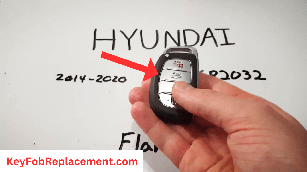 Hyundai Elantra Reattach fob halves and reinsert internal key
