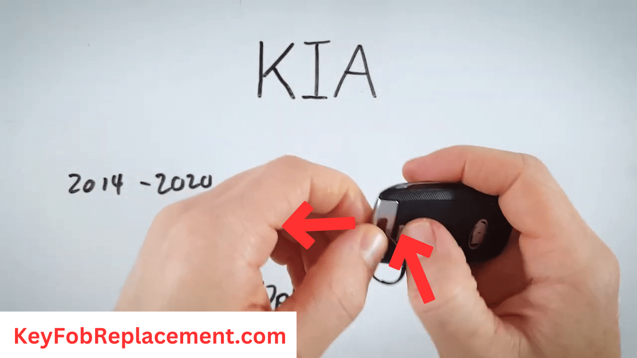 Kia Optima Press silver button, pull out key