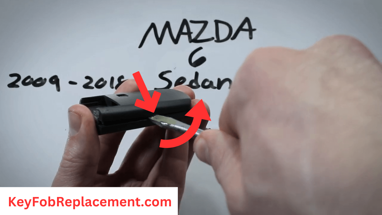 Mazda 6 Sedan Twist and open key fob with screwdriver