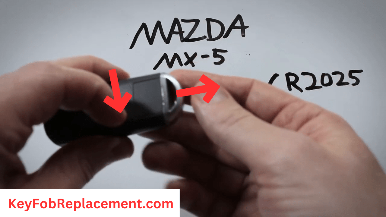 Mazda MX5 key Tab on back, remove internal key