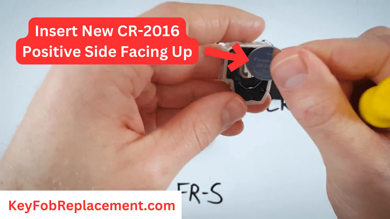 Scion FR-S Key Insert new CR2016 battery upwards