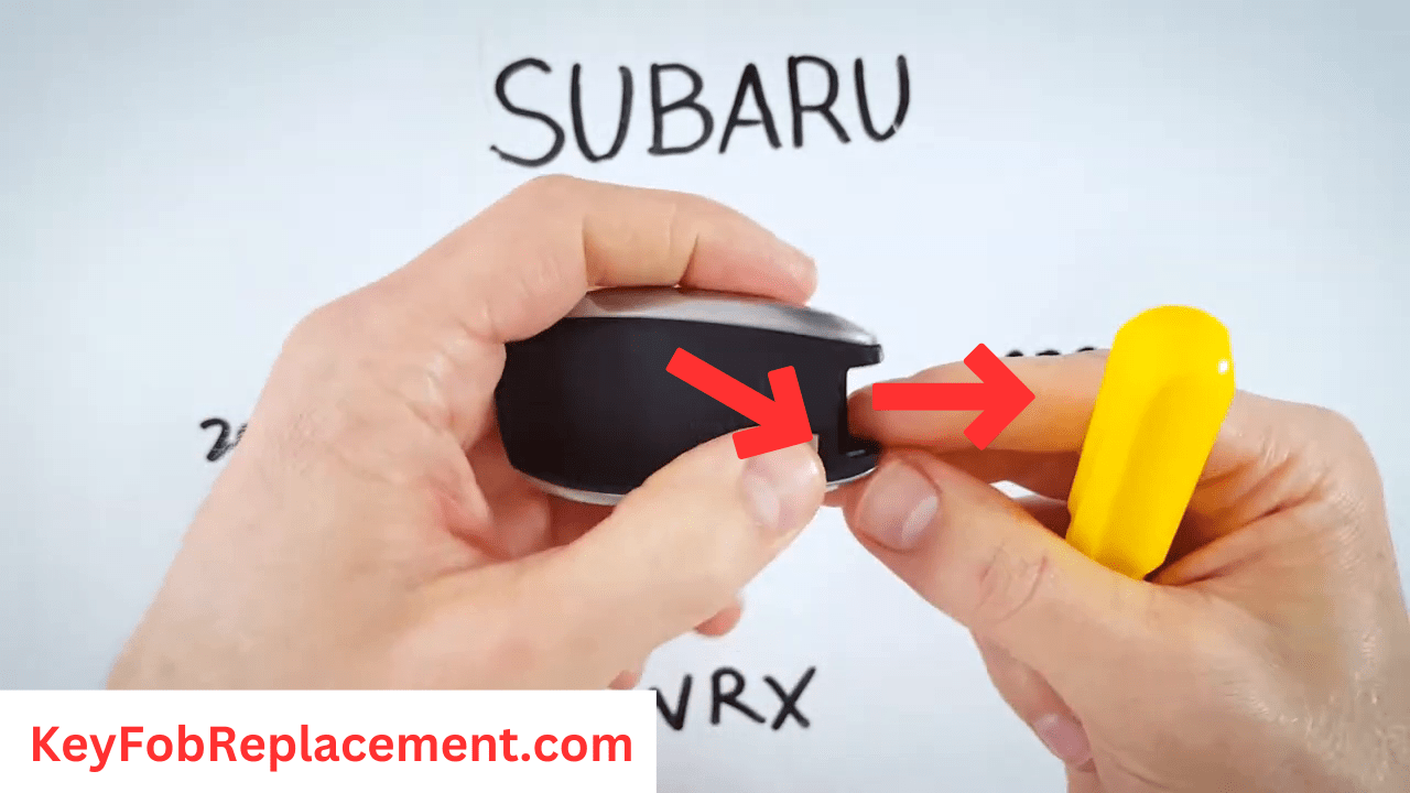 Subaru WRX Press button, remove key